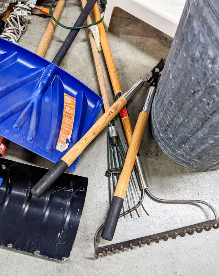 201. Garden Tools, Galvanized Trash Can + Extension Cord - Image 4