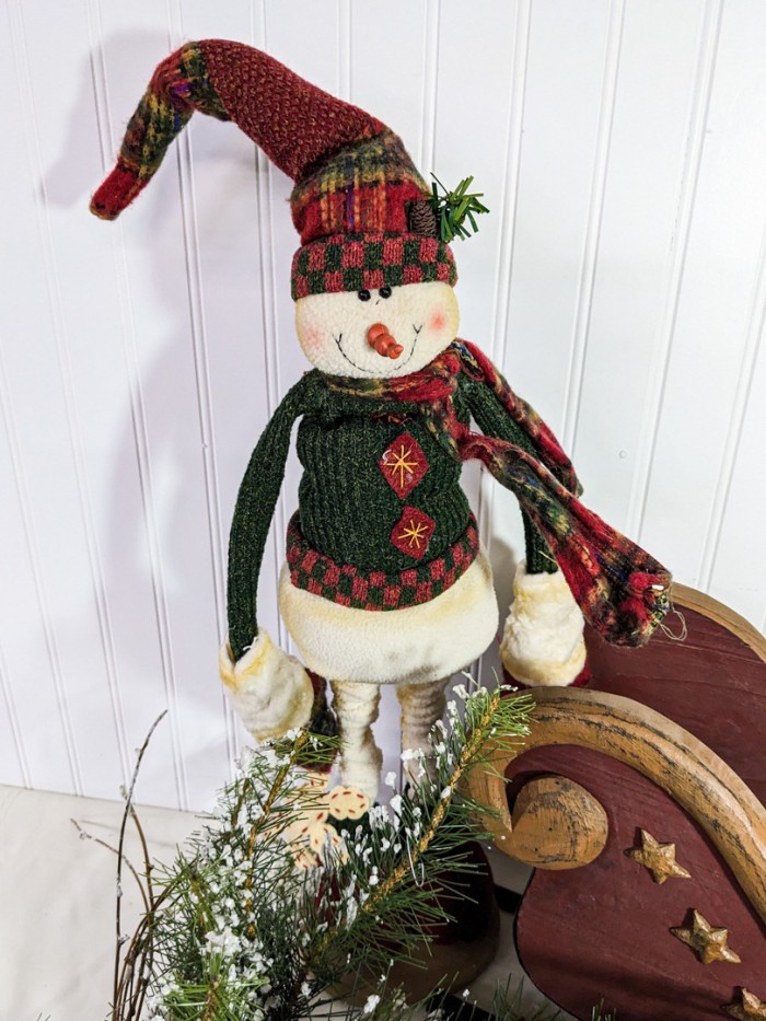 89. Sled, Snowman + Greenery - Image 2