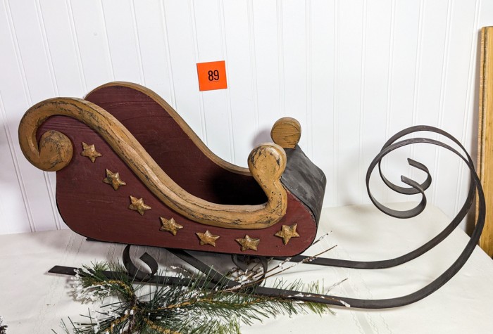 89. Sled, Snowman + Greenery - Image 3