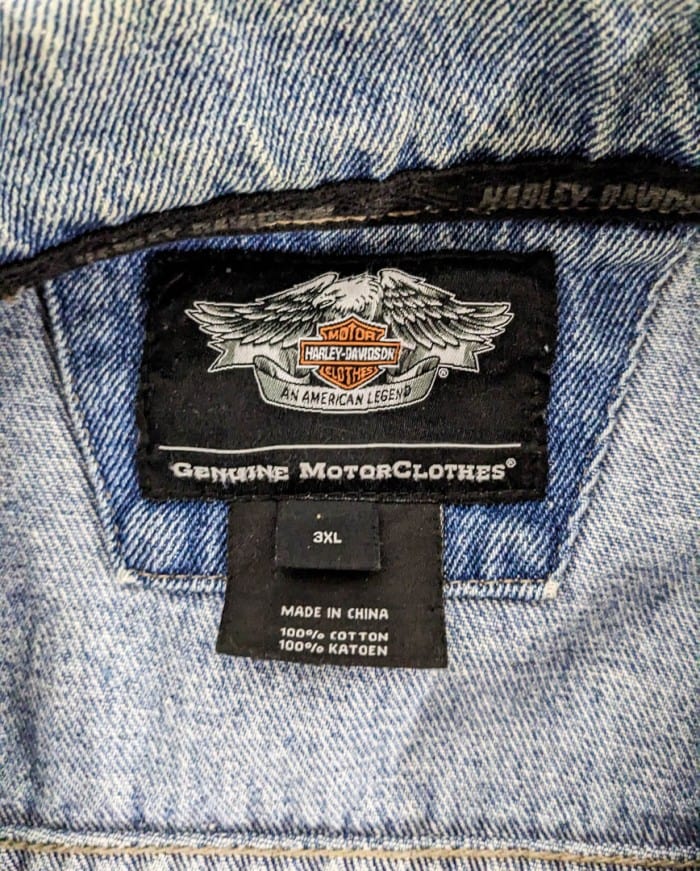 238. Harley Davidson Denim Jacket - Mens Size 3XL - Image 2