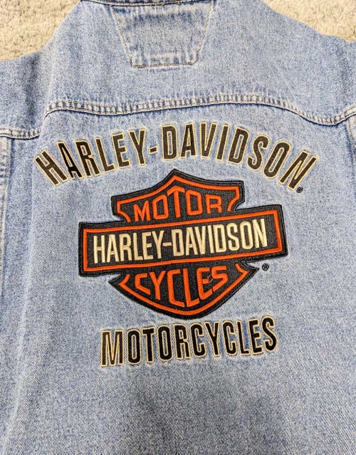 238. Harley Davidson Denim Jacket - Mens Size 3XL - Image 6