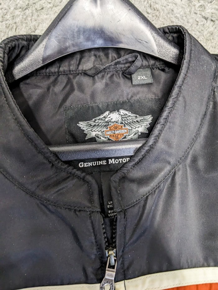 239. Harley Davidson Nylon Jacket + Sweatshirt - Mens Size 2XL - Image 4