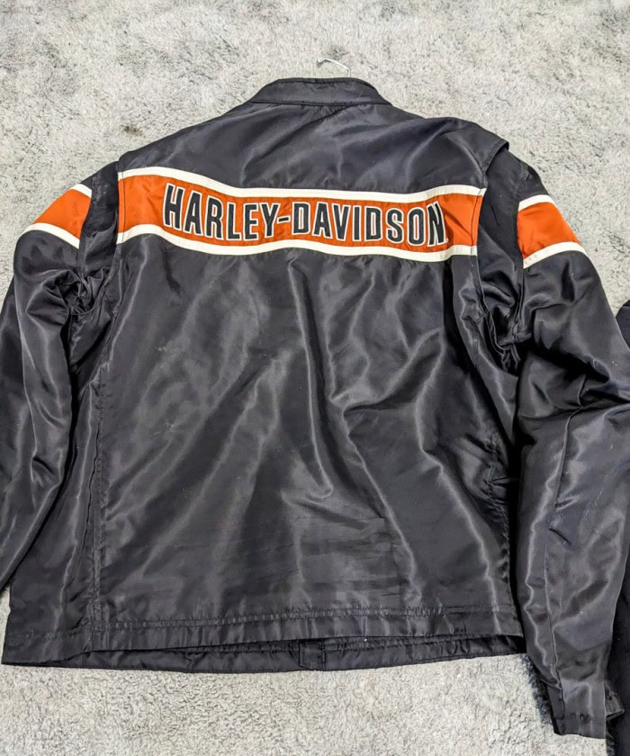 239. Harley Davidson Nylon Jacket + Sweatshirt - Mens Size 2XL - Image 6