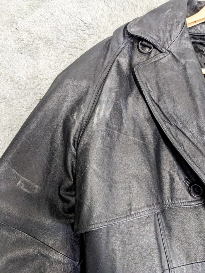 240. Phases Leather Overcoat - Men's Size 3XL - Image 3