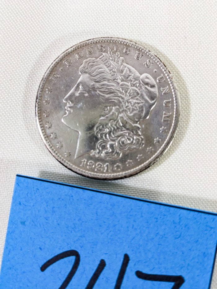 247. 1921-S Morgan Silver Coin - Image 3