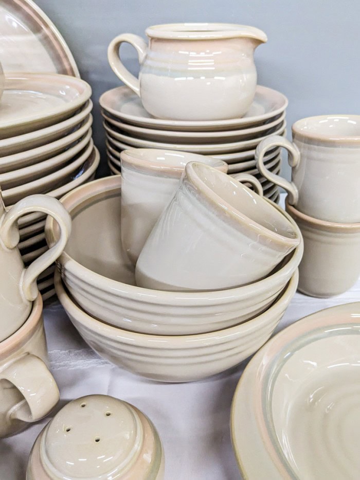 253. Noritake Stoneware - (14) Dinner Plates, (14) Bowls, (14) Salad Plates, (14) Mugs + (12) Serving Pieces - Image 7