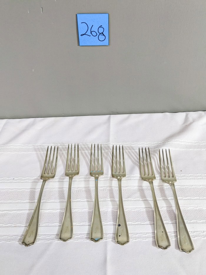 268. Alvin Sterling Silver Forks