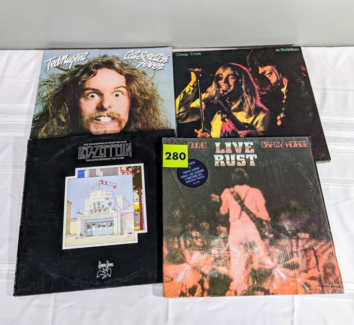 280. Neil Young, Cheap Trick, Led Zeppelin + Ted Nugent Albums