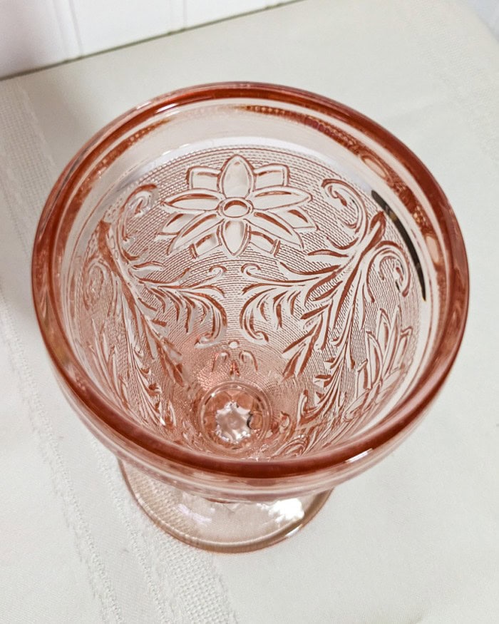 296. Pink Depression Glass Dishes - Image 4