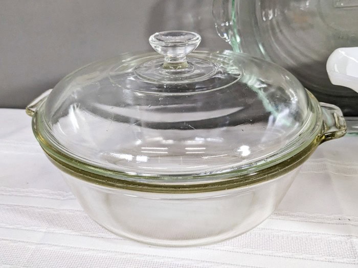 319. Pyrex Horizon Blue Bowl + Clear Covered Dish - Image 4