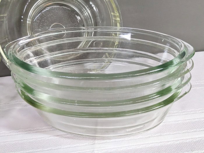 329. (3) Glasbake Oval Bowls, Glass Bowl w/ Insert + Dish - Image 5