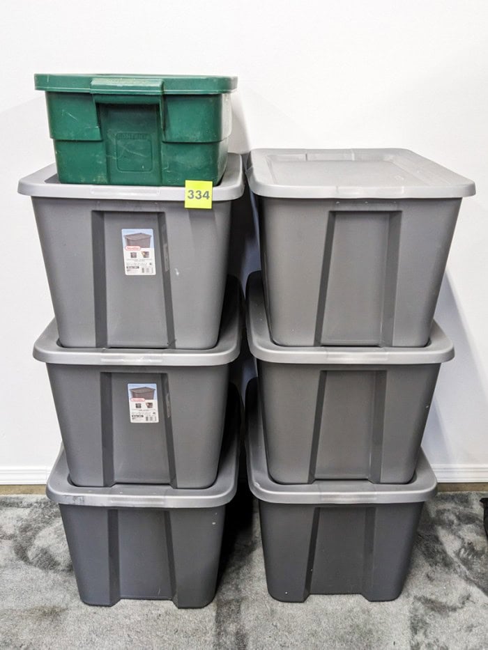 334. (7) Storage Totes