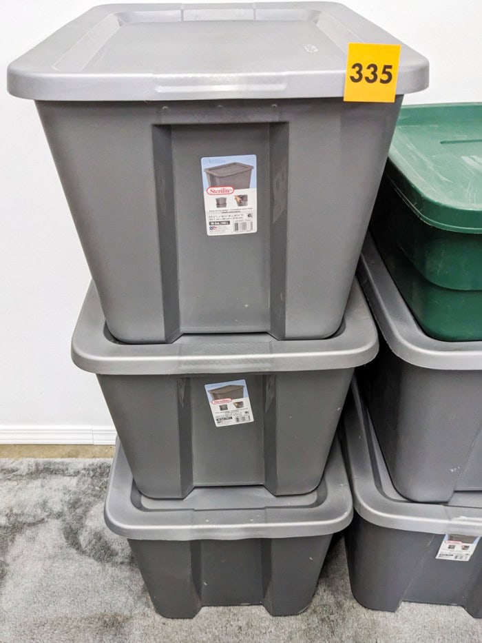 335. (6) Storage Totes - Image 2