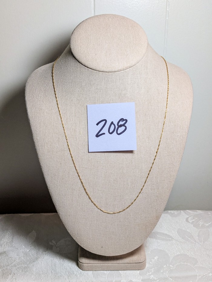 208. 30" 14K Gold Chain