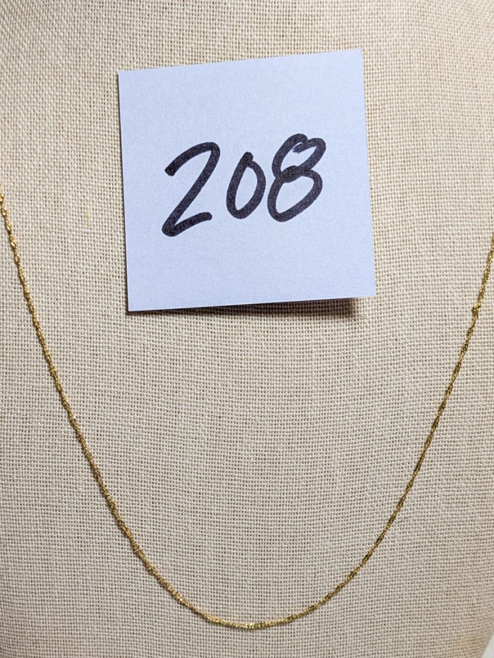 208. 30" 14K Gold Chain - Image 2