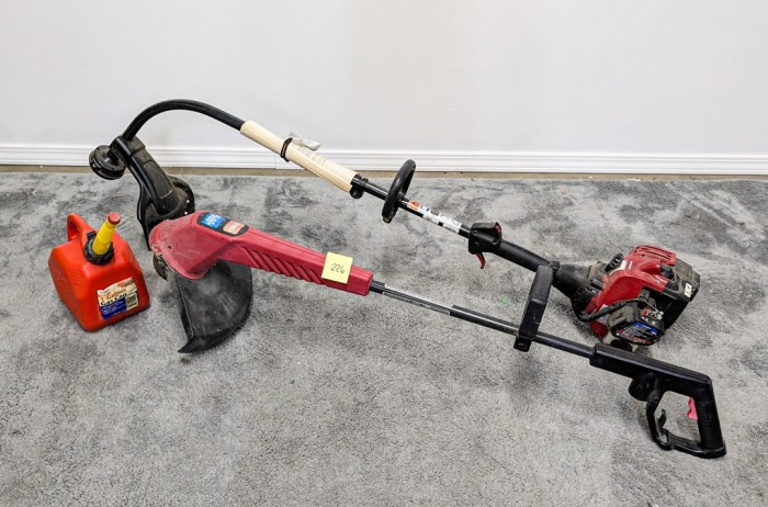 226. Toro Weed Wacker, Gas Powered Weed Wacker + Gas Can