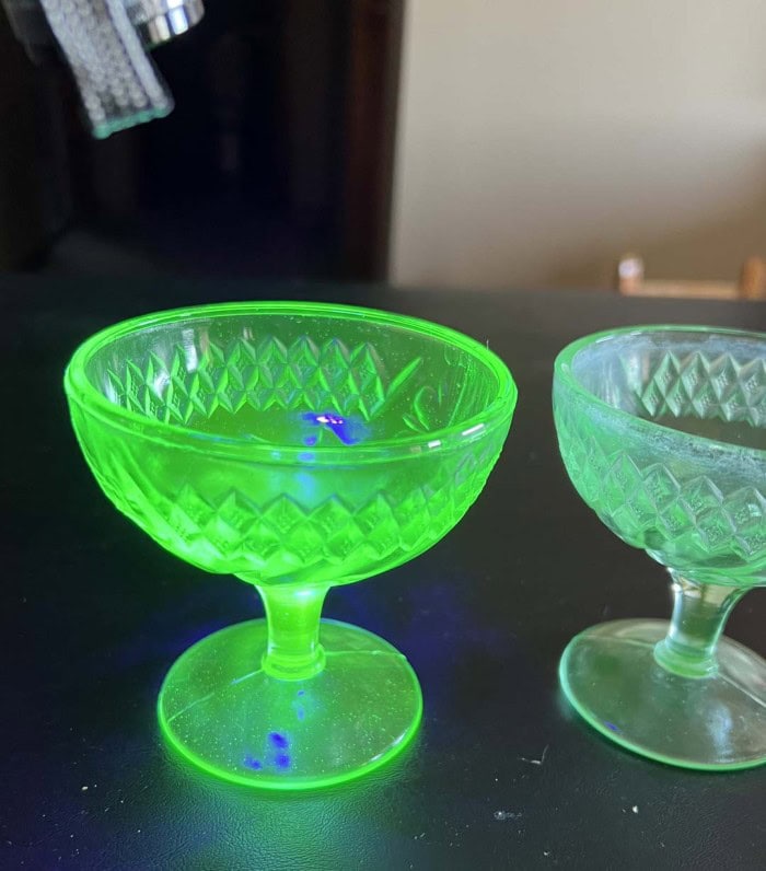 294. Green Uranium & Depression Glass Dishes - Image 3