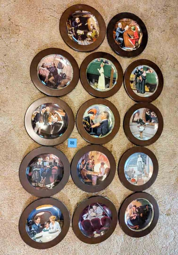 188. (14) Norman Rockwell Collector Plates