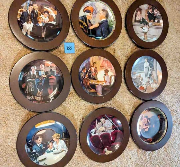 188. (14) Norman Rockwell Collector Plates - Image 2