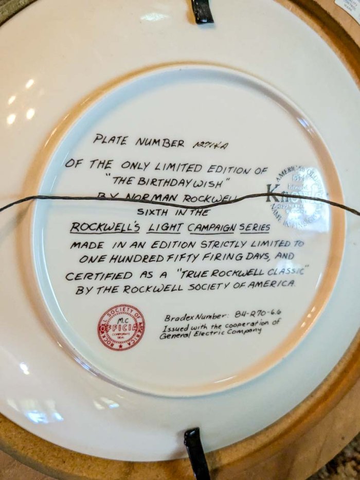 188. (14) Norman Rockwell Collector Plates - Image 6