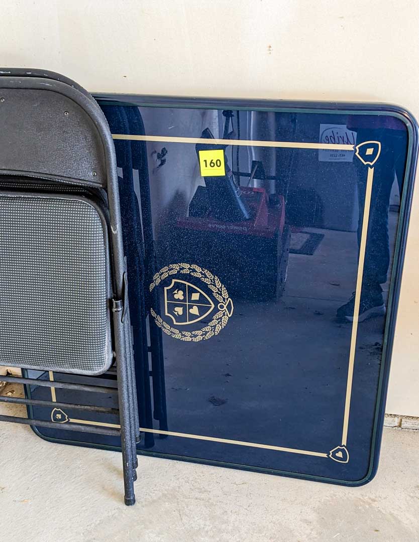 160. Samsonite Card Table + Chairs - Image 3