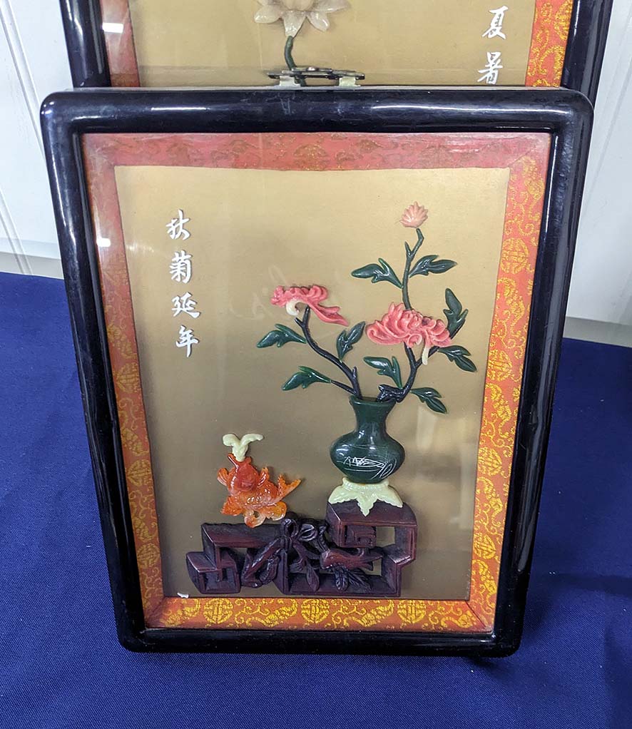 389. Jade & Coral Shadow Boxes – Changing Spaces SRS