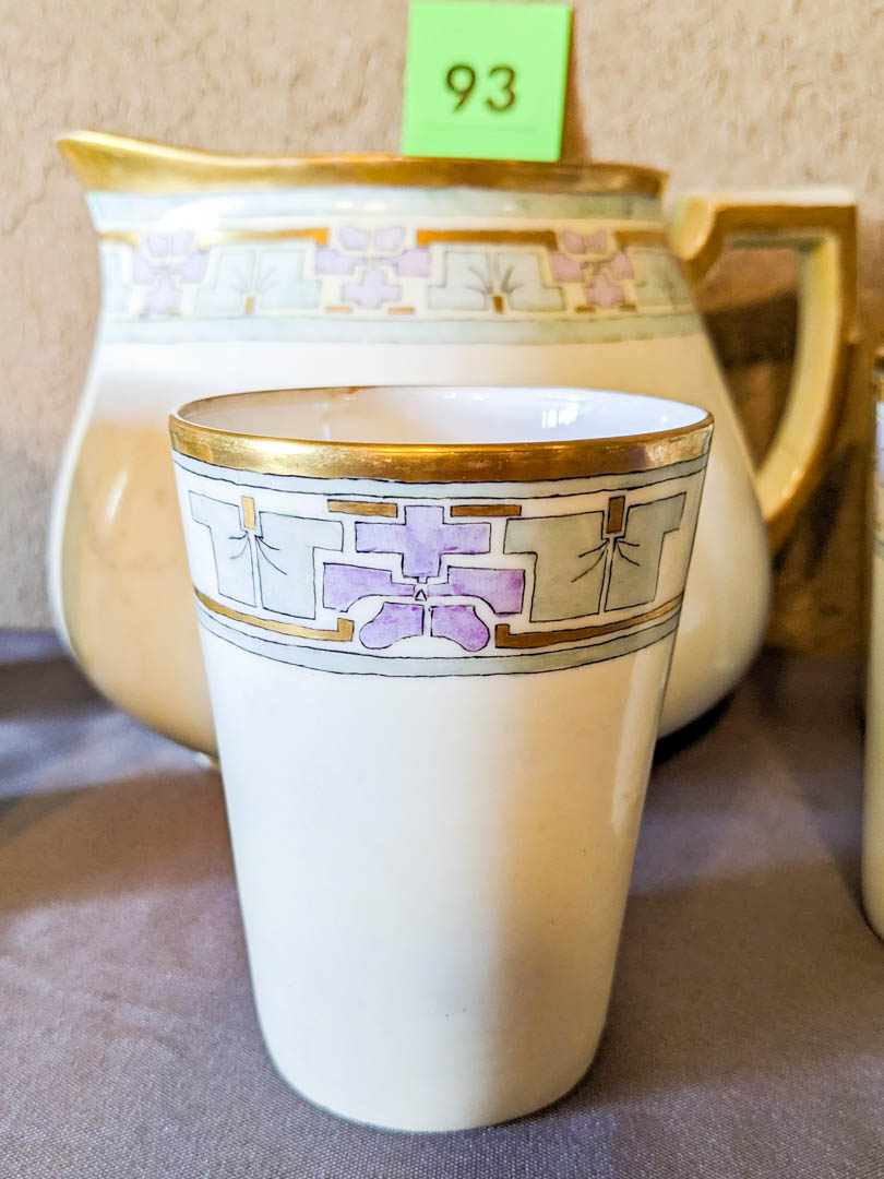 93. Bavarian Pitcher + (5) Cups - Image 2