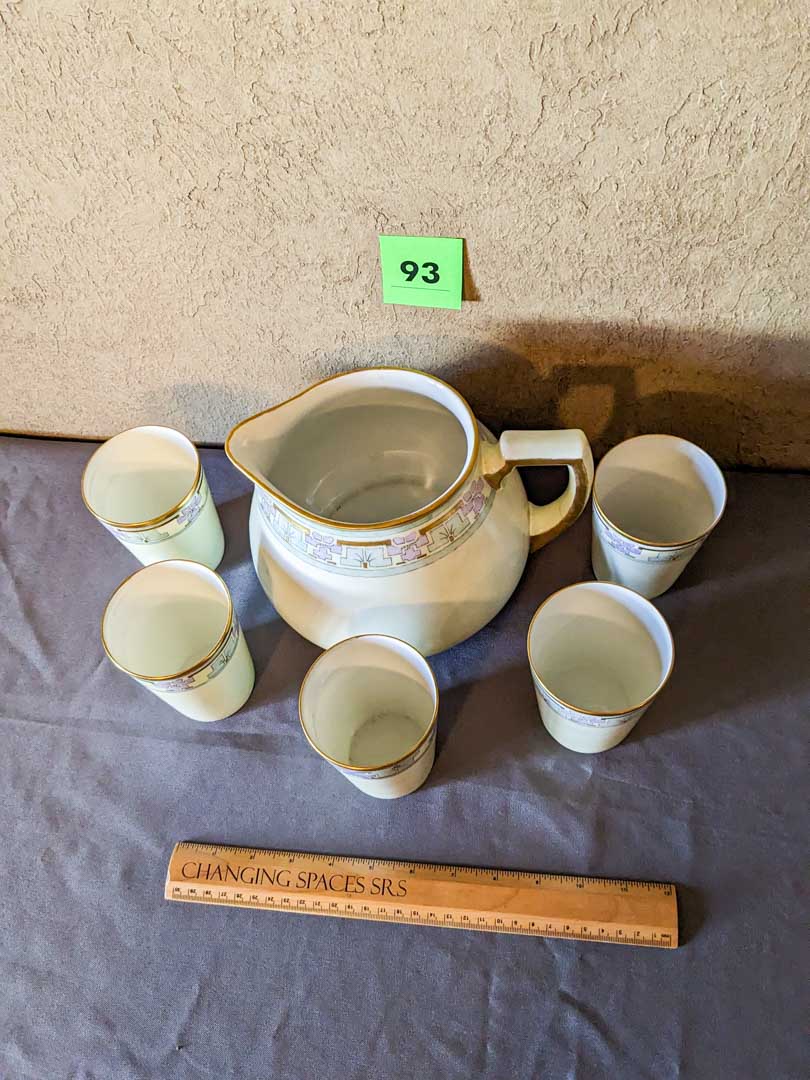 93. Bavarian Pitcher + (5) Cups - Image 5