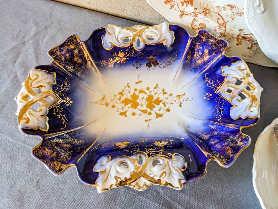 173. Platters, Bowl, Creamer/Sugar/Bowl and Misc. Silverplate Utensils - Image 2