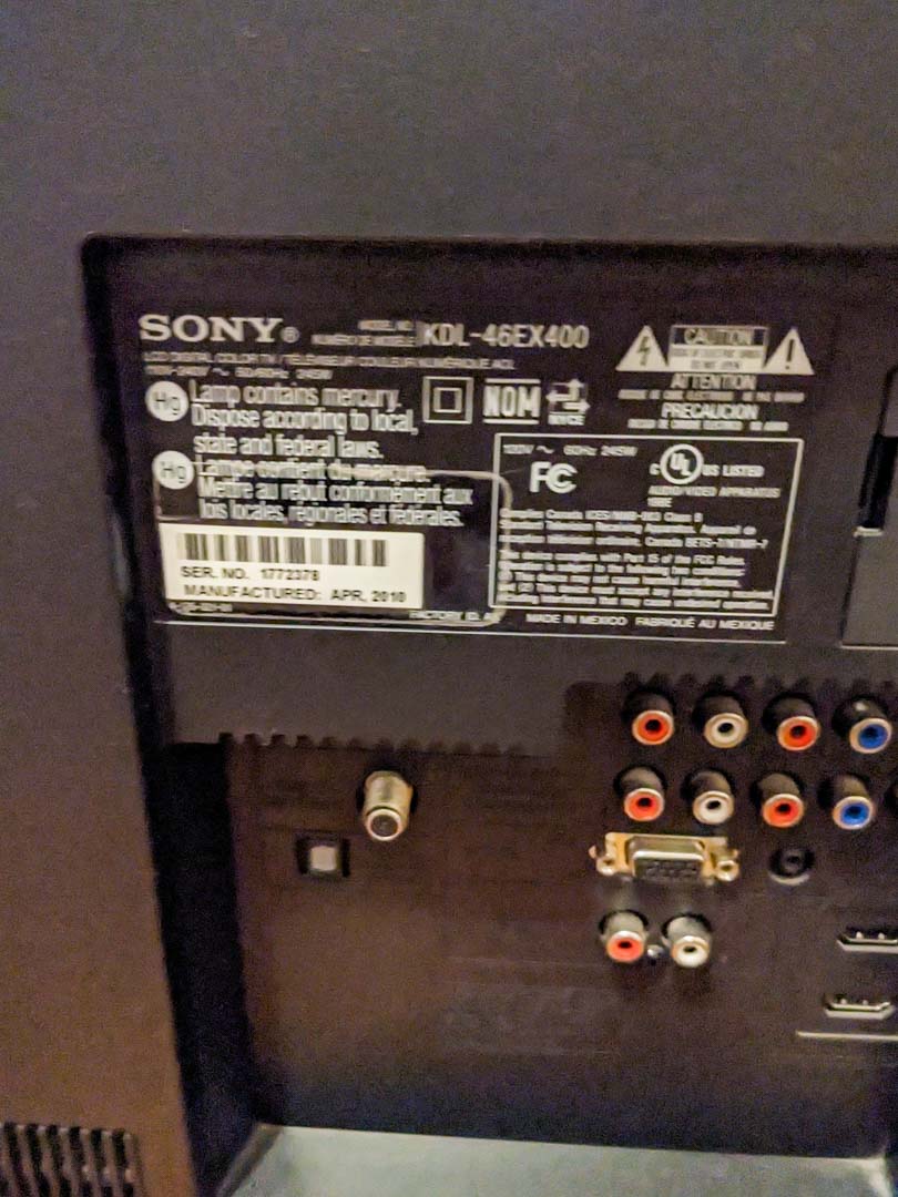374. SONY 46" HDTV Television - Image 5