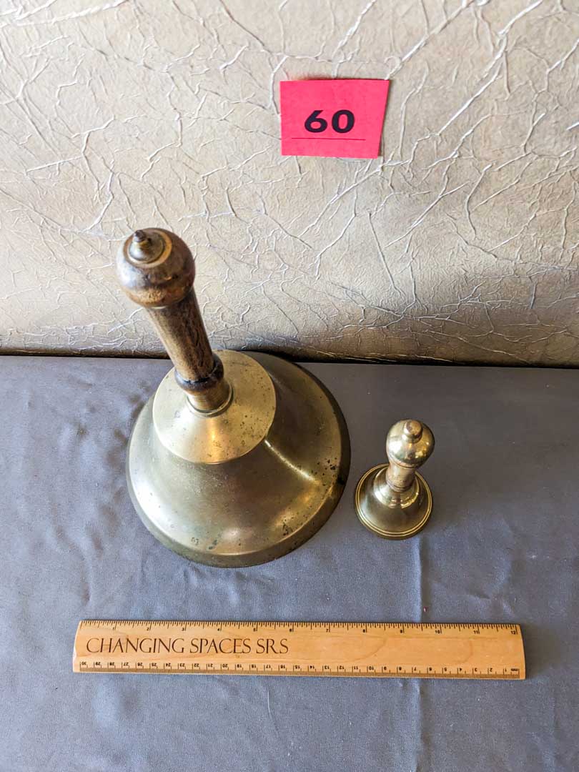 60. (2) Brass Bells - Image 3