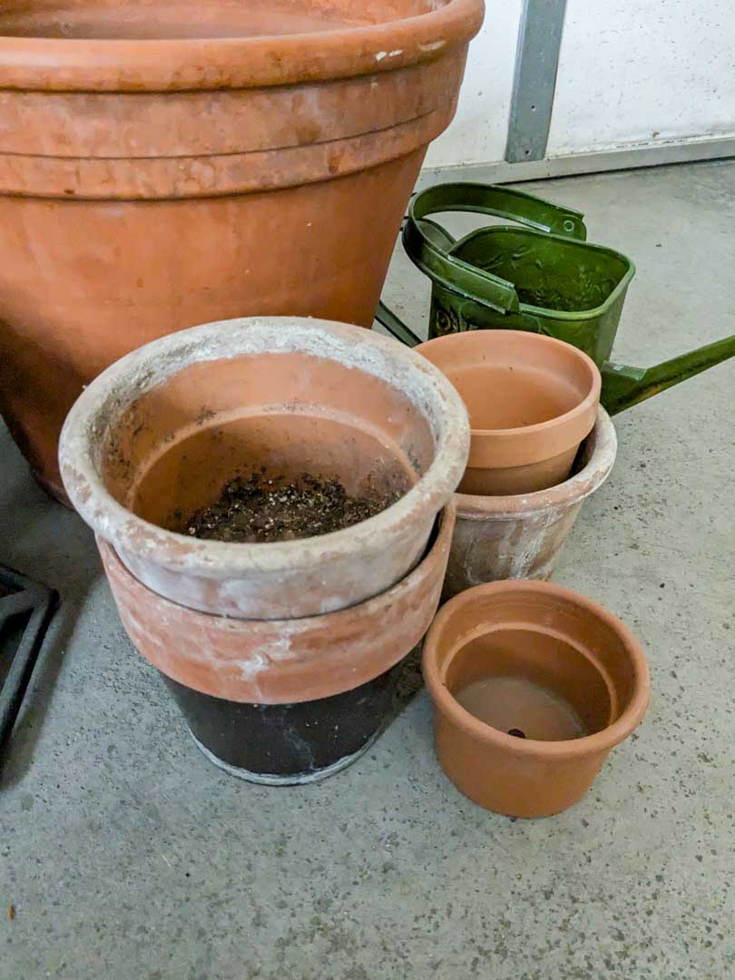 271. Terracotta Pots, Planters, (2) Shepherd's Hooks, Bird Feeder + Decor - Image 6