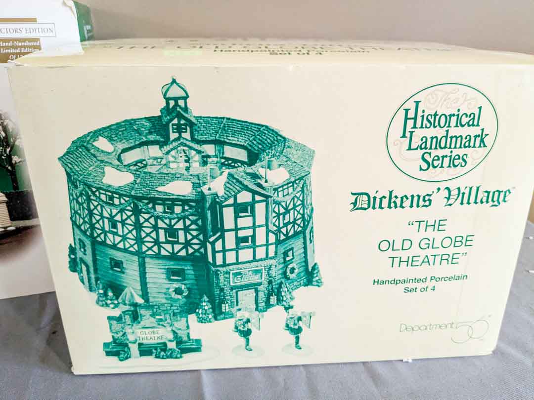279. Dept 56 Buckingham Palace + The Old Globe Theater - Image 3