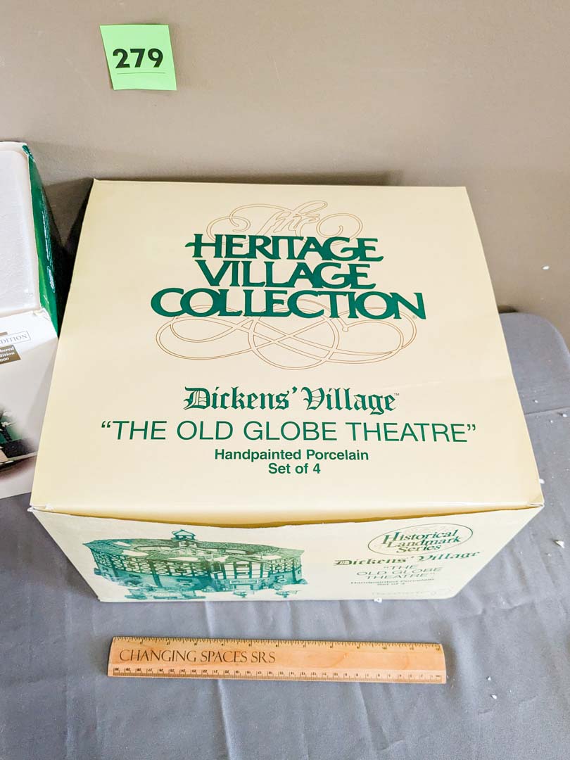 279. Dept 56 Buckingham Palace + The Old Globe Theater - Image 4