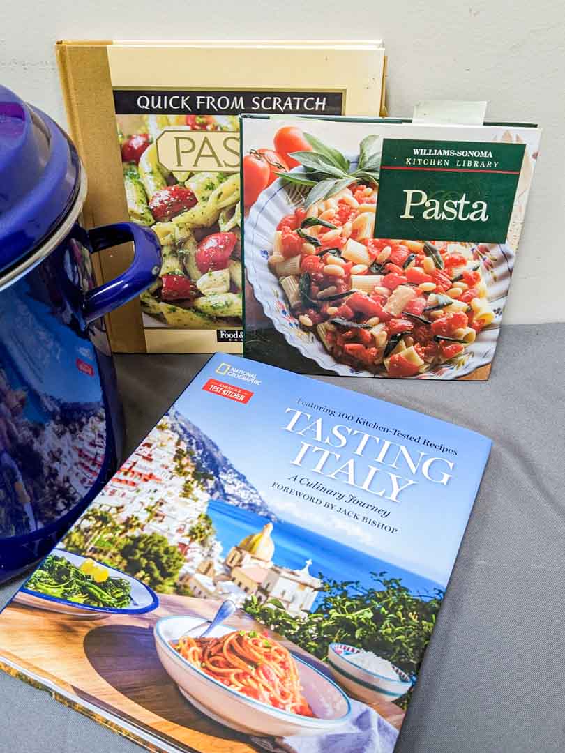 66. Stockpot, Pepper Mill + Cookbooks - Image 5