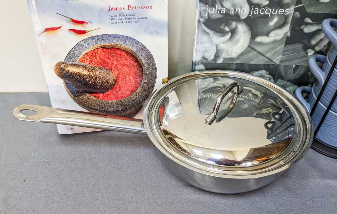 67. Covered Pan, (4) Soup Bowls + Cookbooks - Image 6