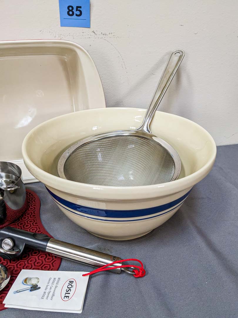 85. Bowl, Baker, Hot Pads + Cooking Tools - Image 2