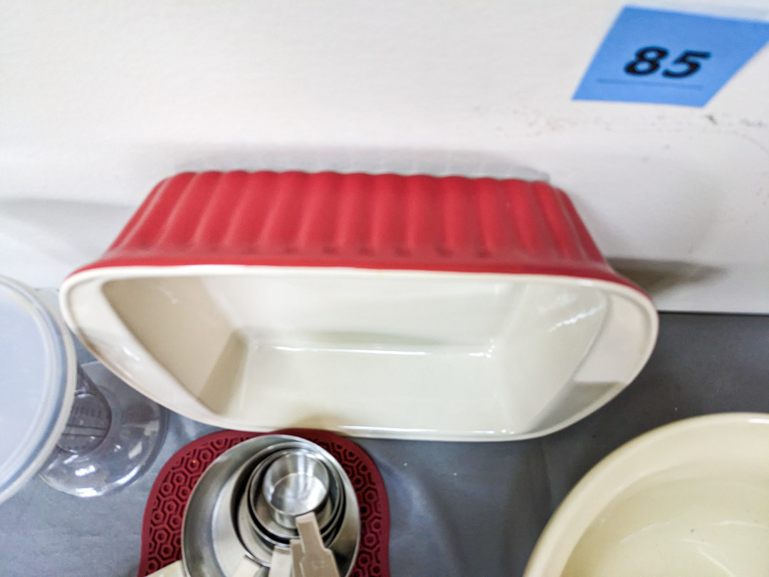 85. Bowl, Baker, Hot Pads + Cooking Tools - Image 7