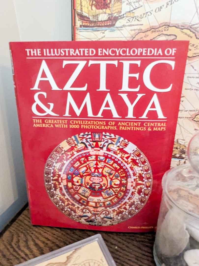 183. Map Art, (2) Books, Shells + Melted Metal - Image 6