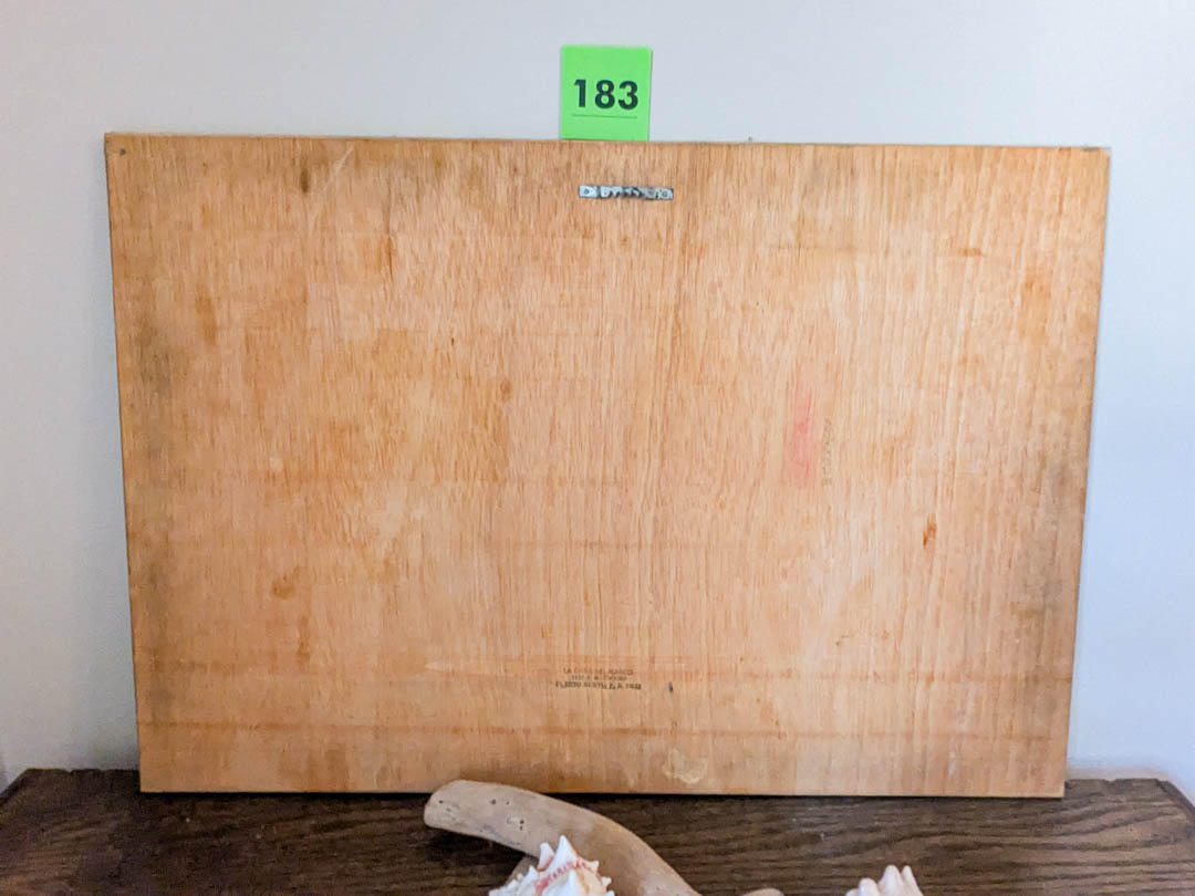 183. Map Art, (2) Books, Shells + Melted Metal - Image 3