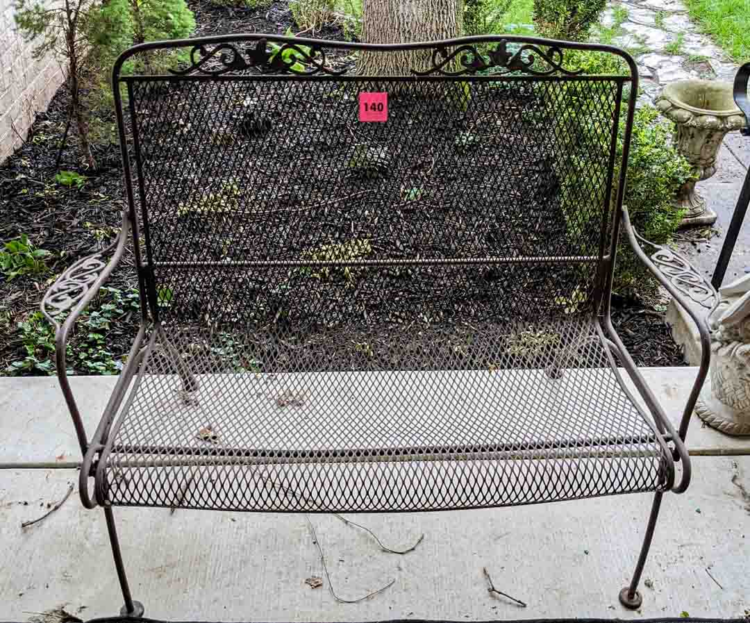 140. Metal Bench
