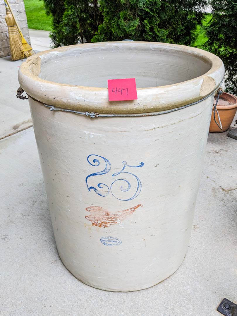 447. #25 Red Wing Stoneware Crock