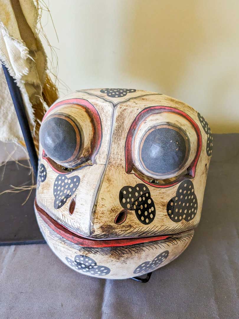 28. (2) Wood Animal Masks - Image 2