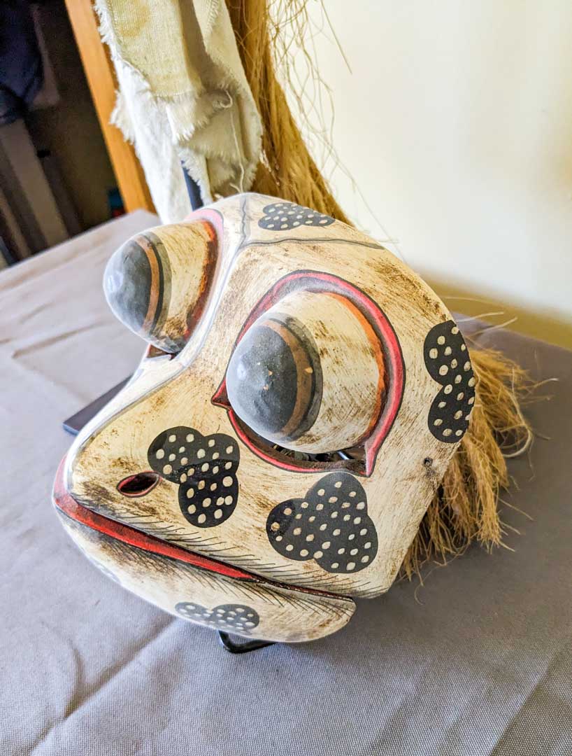 28. (2) Wood Animal Masks - Image 6