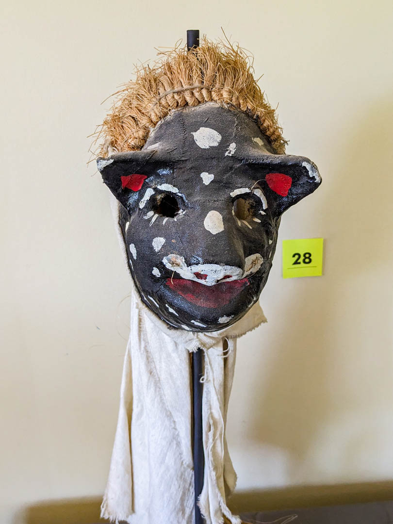28. (2) Wood Animal Masks - Image 5