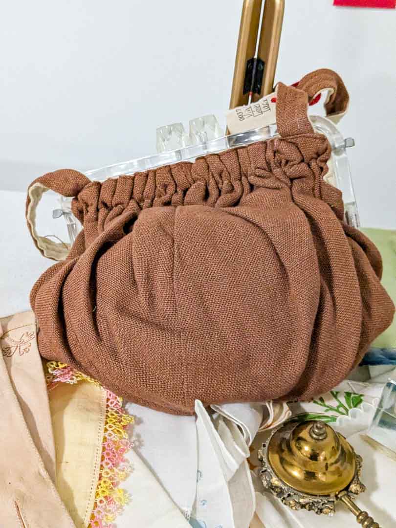 364. Vintage Purse, Gloves, Hankies + Perfume Bottles - Image 4