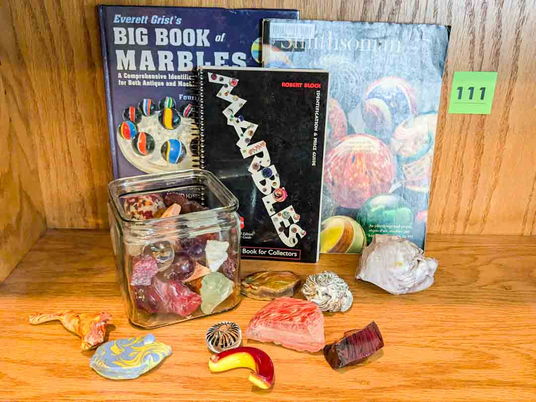 111. Marble Books + Slag Glass - Image 7