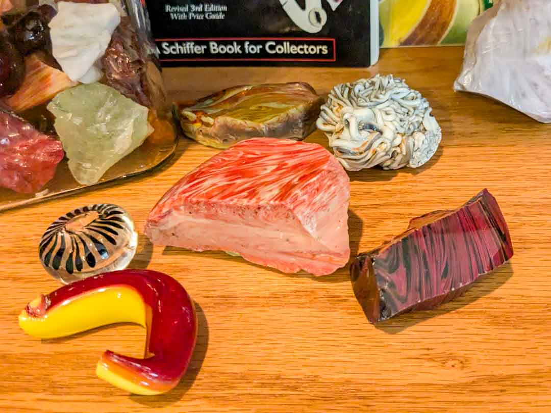111. Marble Books + Slag Glass - Image 3