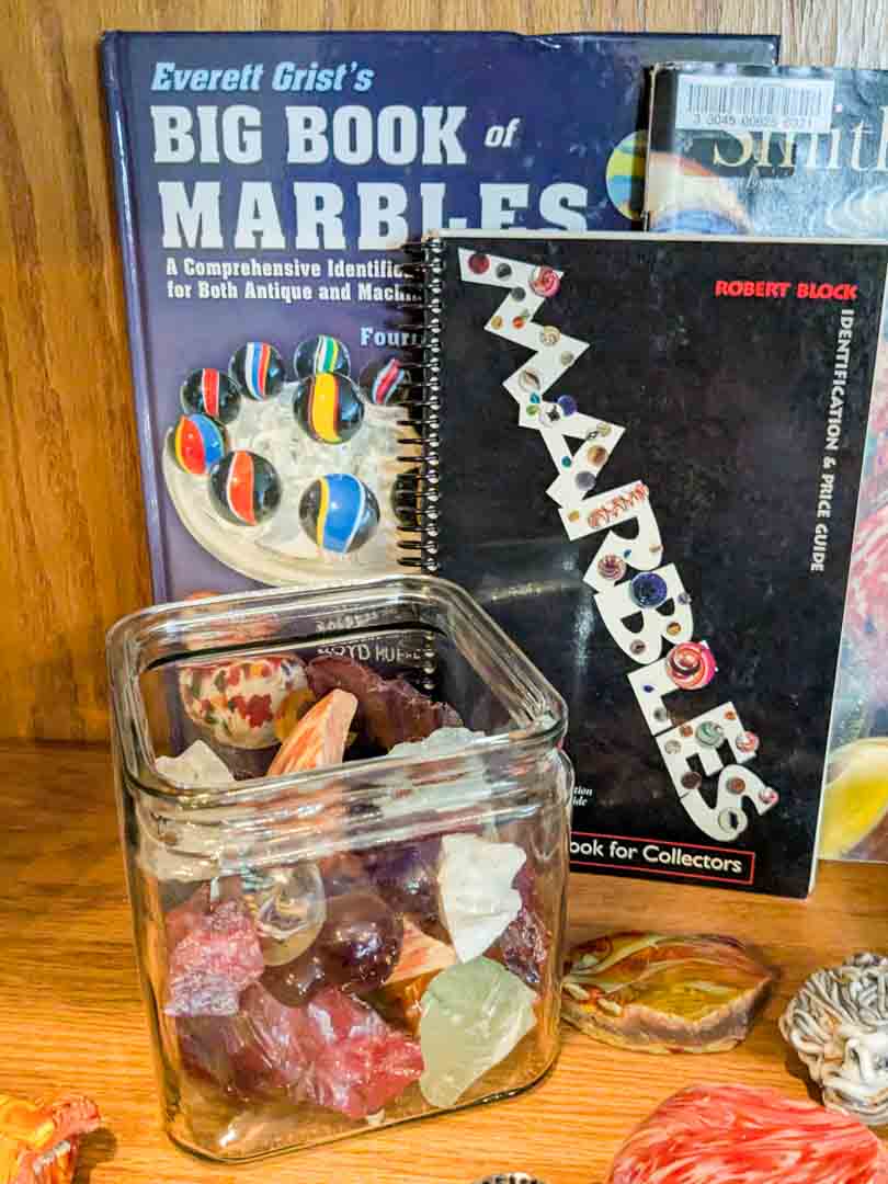 111. Marble Books + Slag Glass - Image 2