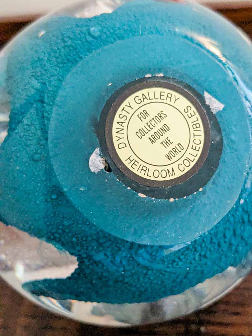 203. Art Glass Paperweight Pen Holder - Image 3